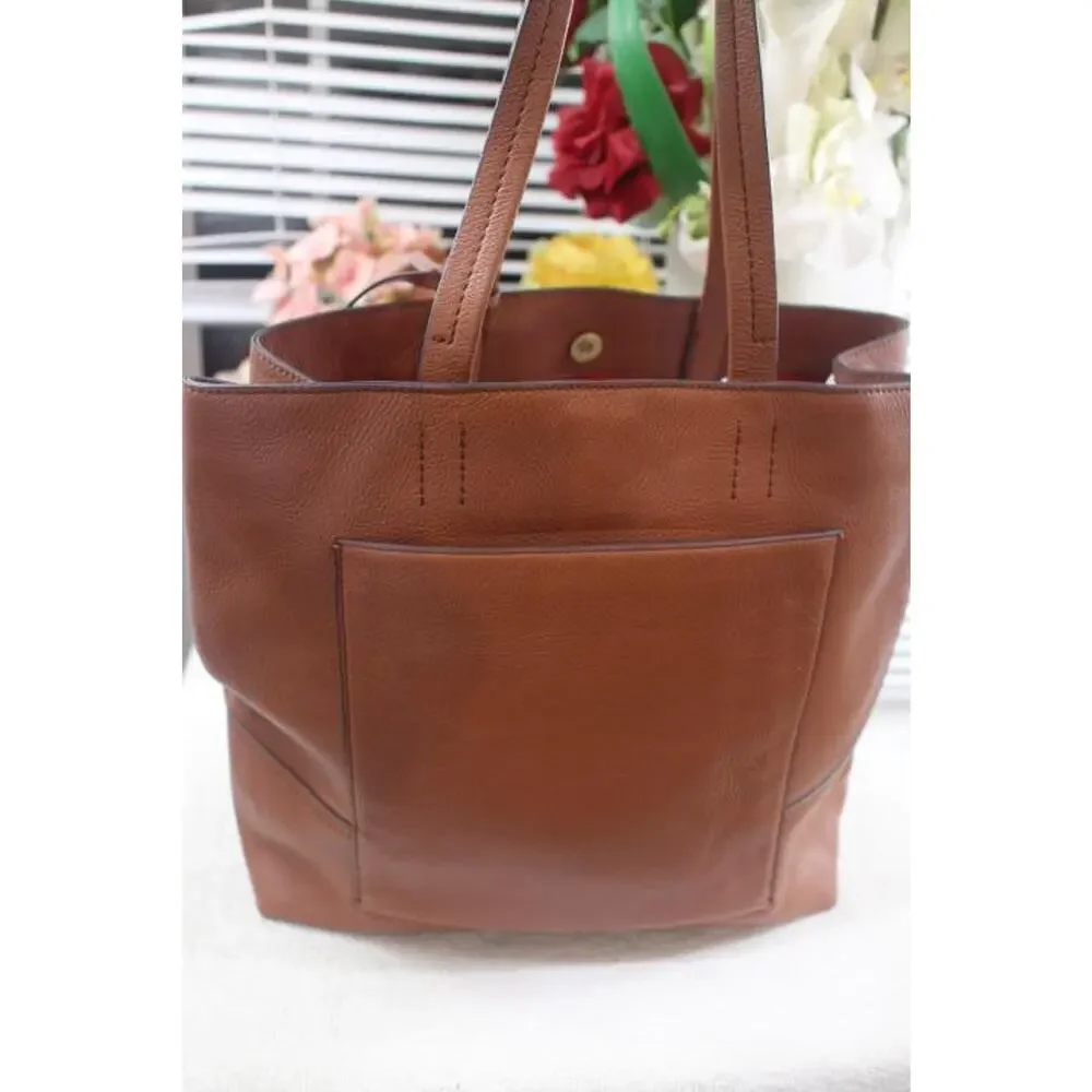 J Crew All-day Tote Bag in Black Leather F5237 (pu300